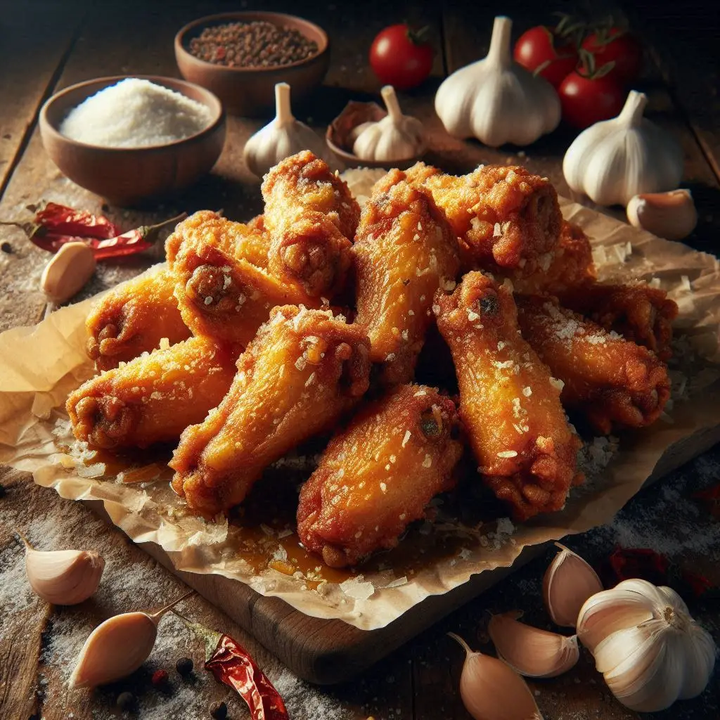 Ali di Pollo Aglio e Parmigiano (Crosticina Estrema)