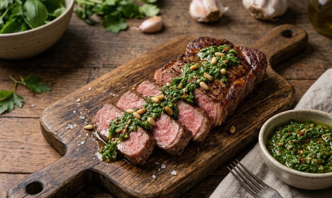 Controfiletto al Chimichurri (Ricetta Veloce in 7 Min)