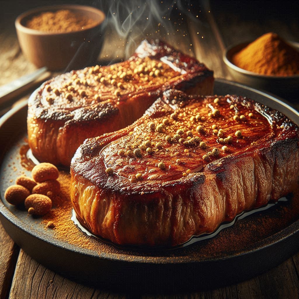 Bistecca in Crosta di Senape (Succosa e Caramellata in 10 Min)