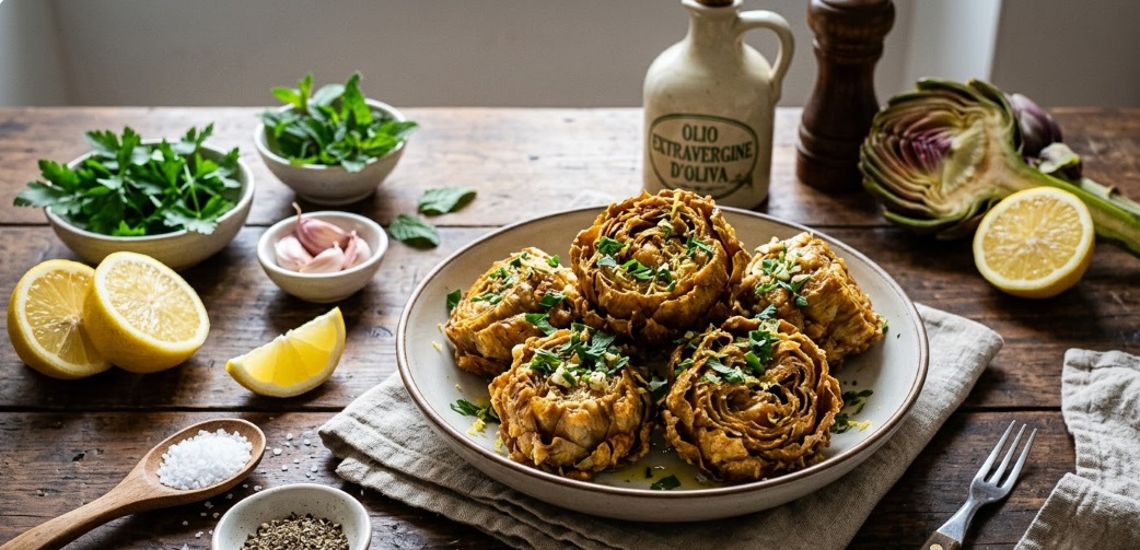 Carciofi Croccanti (Stile Giudia e Light)