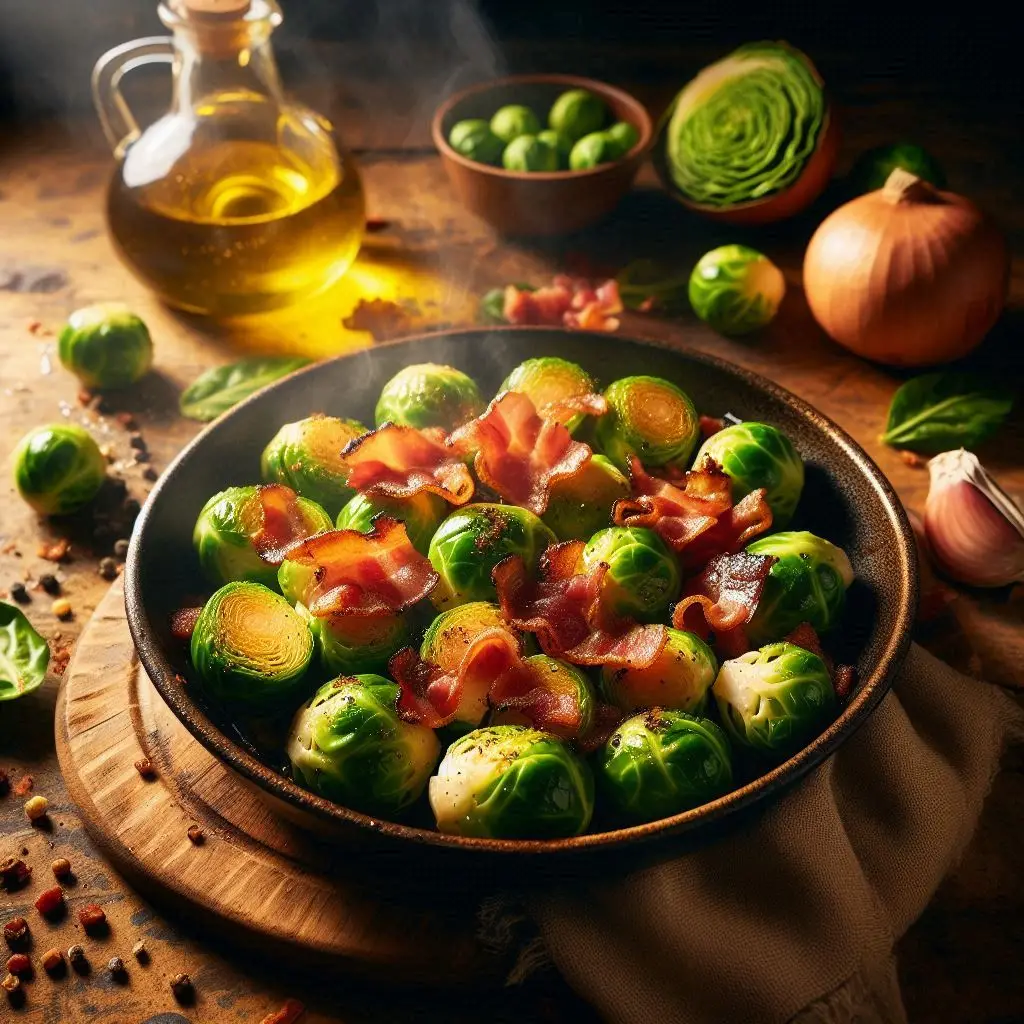 Cavoletti e Bacon (Saporiti e Croccanti in 9 Minuti)