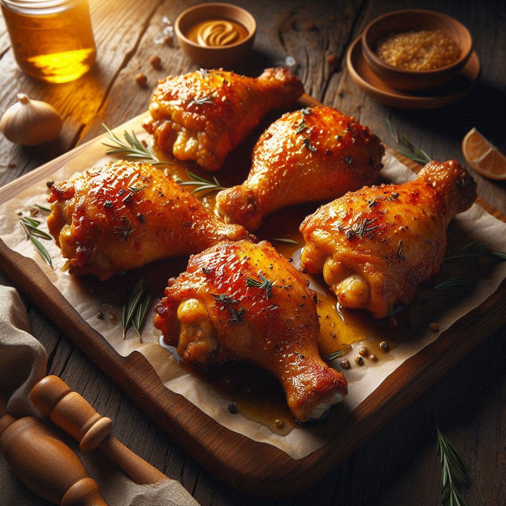 Cosce di Pollo alla Senape (Glassa Agrodolce Veloce)