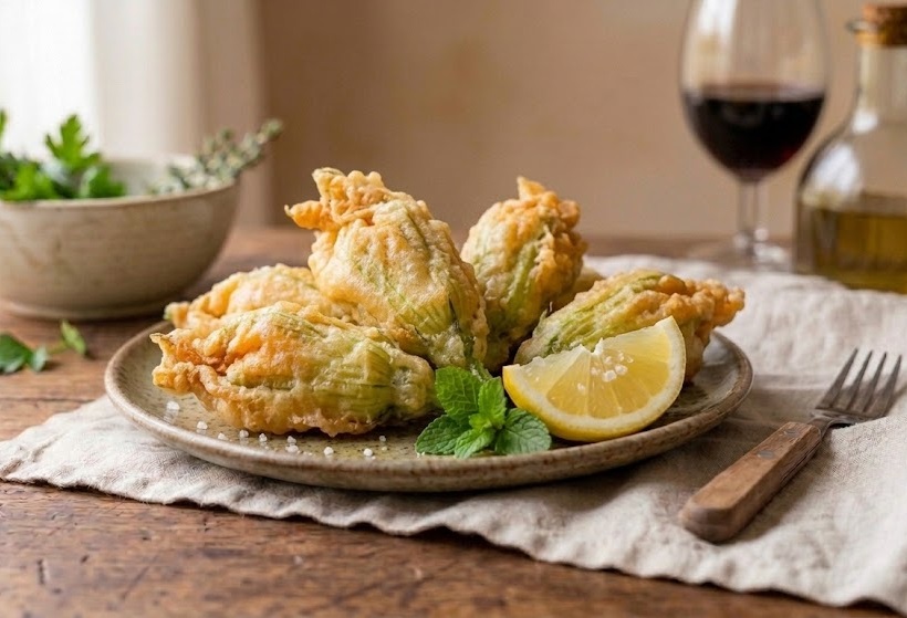 Fiori di Zucca Ripieni (Croccanti e Filanti)