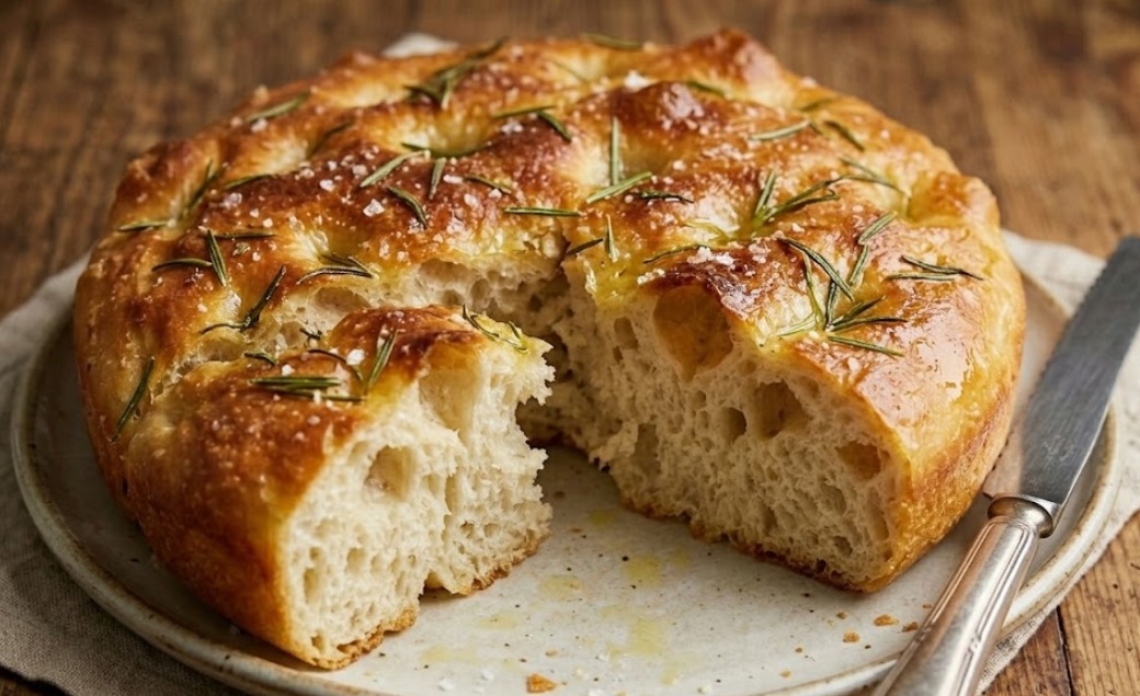 Focaccia al Rosmarino (Alta e Soffice)
