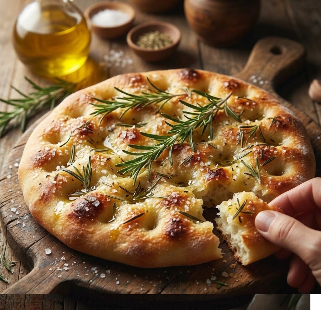Focaccia Schiacciatina (Bassa, Salata e Croccante in 12 Minuti)