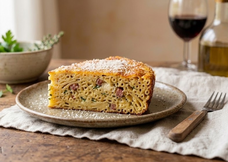 Frittata di Pasta (Guscio Croccante in Friggitrice ad Aria)