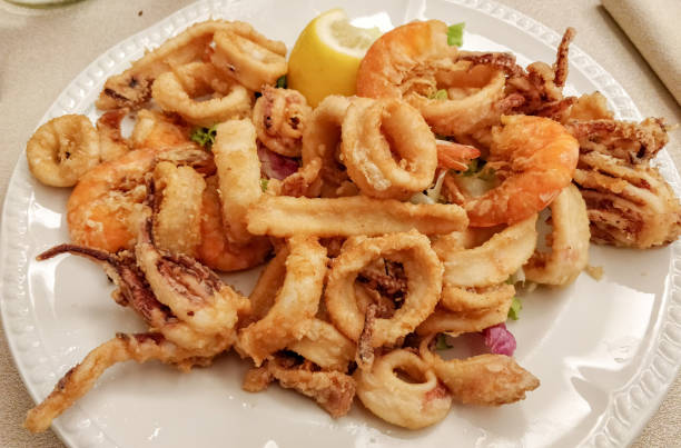 Frittura di Calamari e Gamberi (Croccantezza Totale)