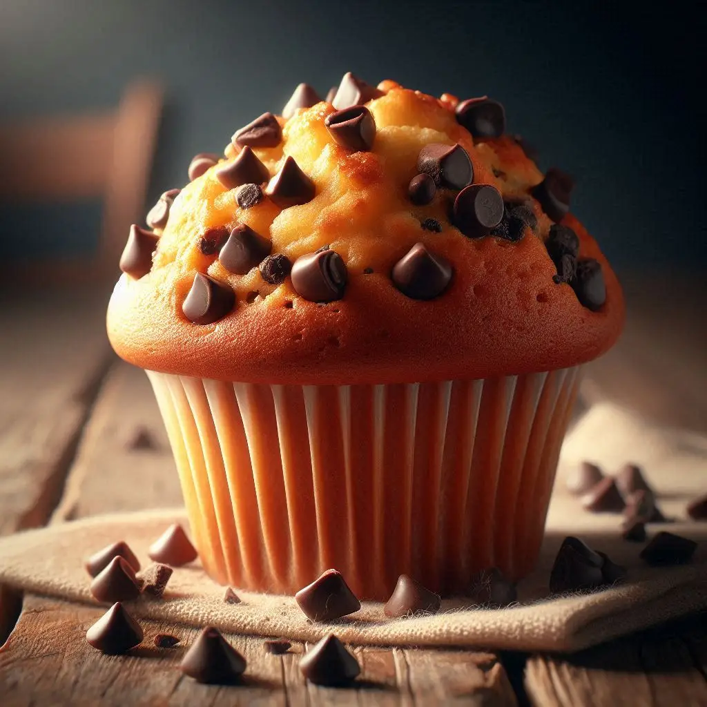 Muffin con Gocce di Cioccolato (Cupola Perfetta)