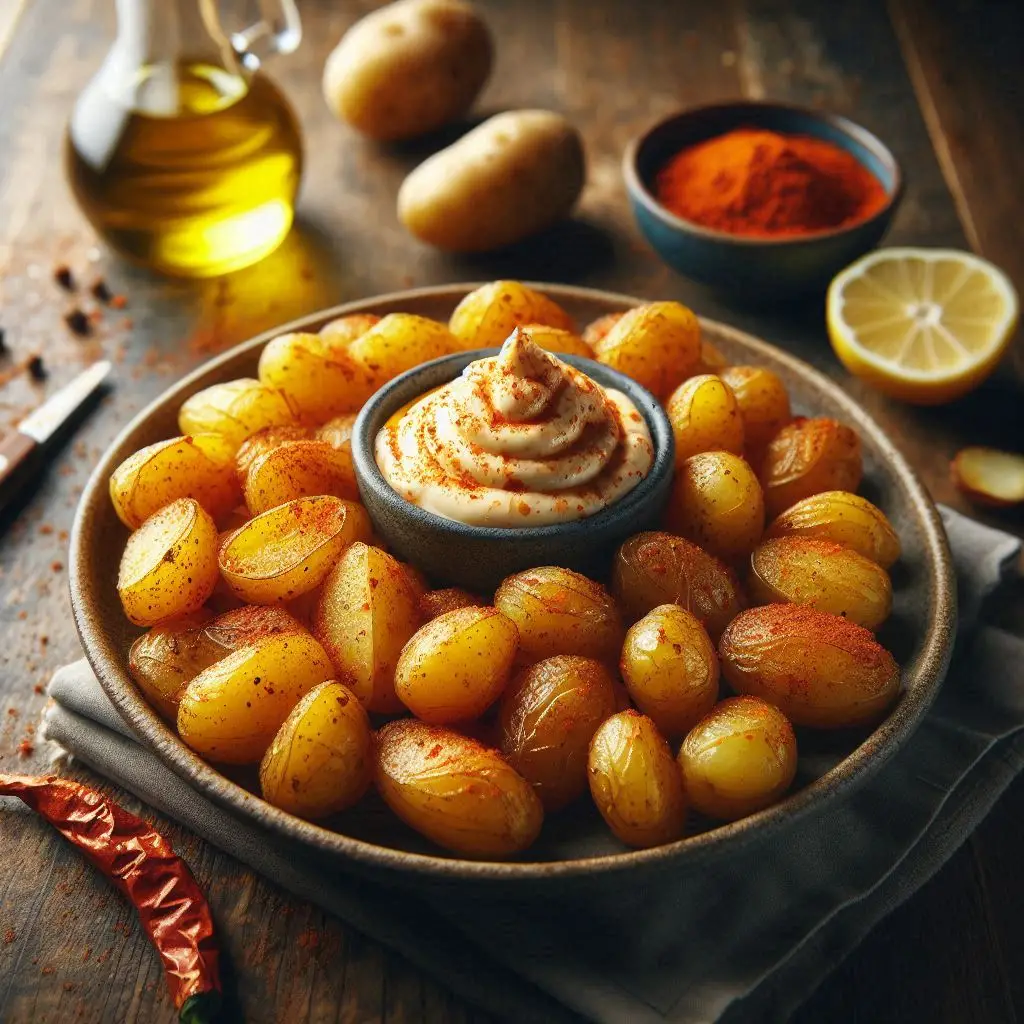 Patate Novelle Arrosto (Con Maionese Piccante in 30 Min)