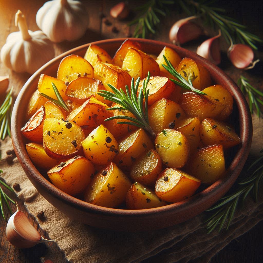 Patate a Cubetti al Rosmarino (Dorate Senza Pre-Bollitura)