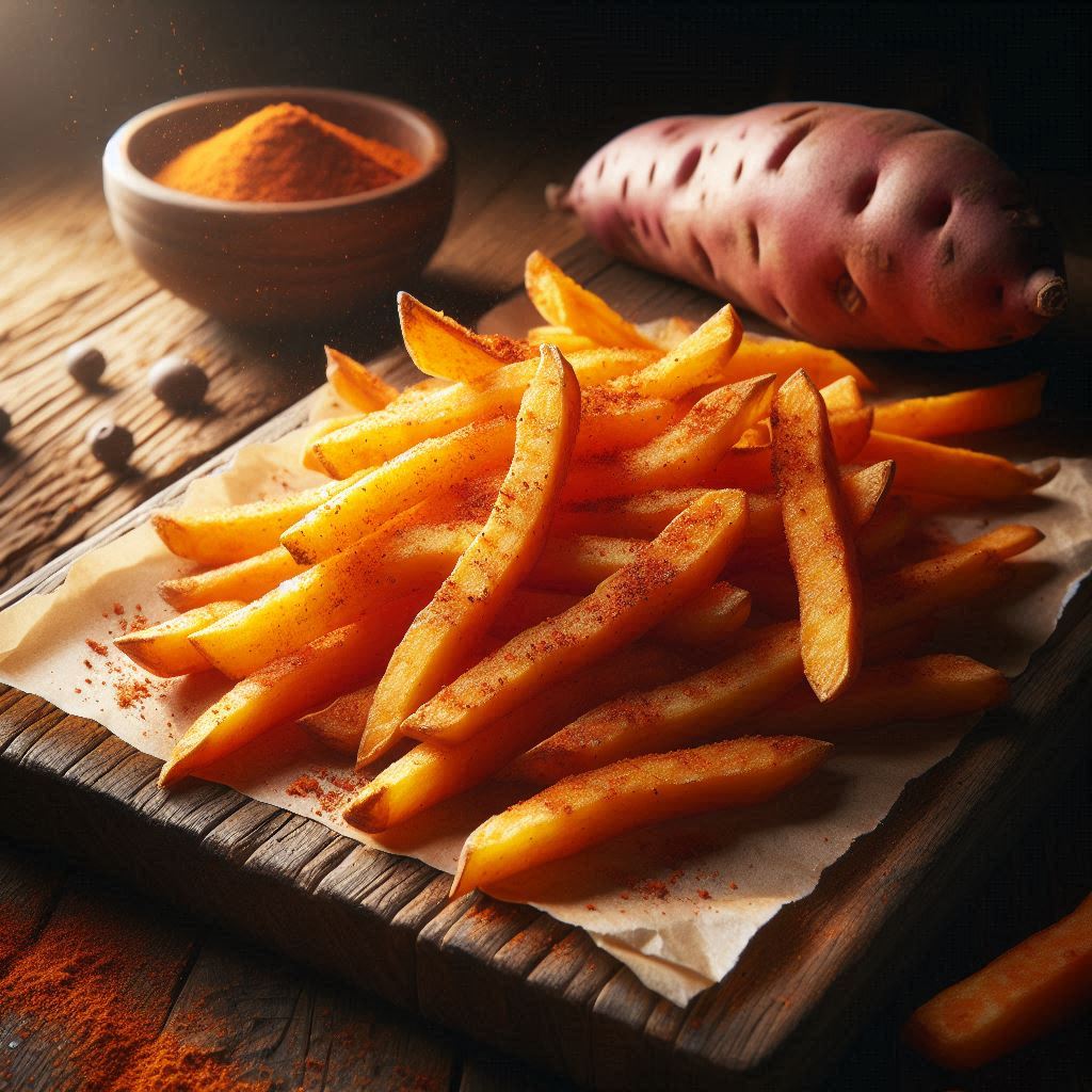 Patate Dolci in Friggitrice ad Aria (Stick Croccanti alla Paprika)