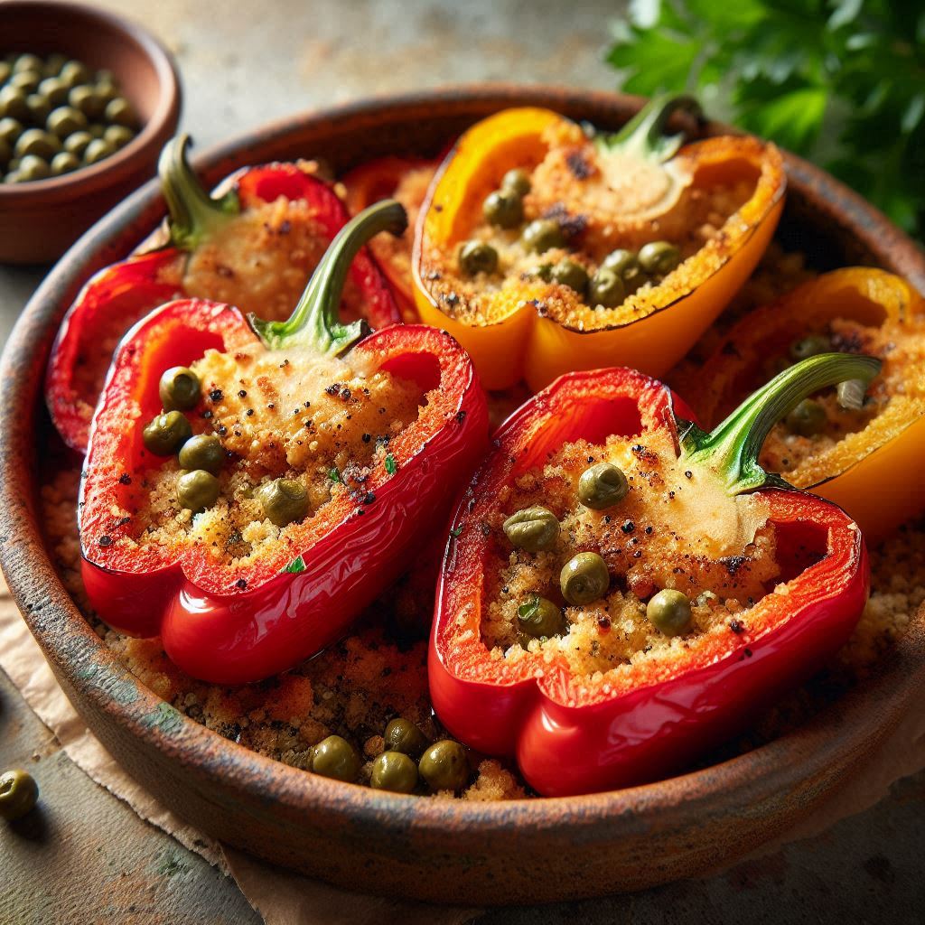 Peperoni Gratinati ai Capperi (Saporiti in 14 Minuti)