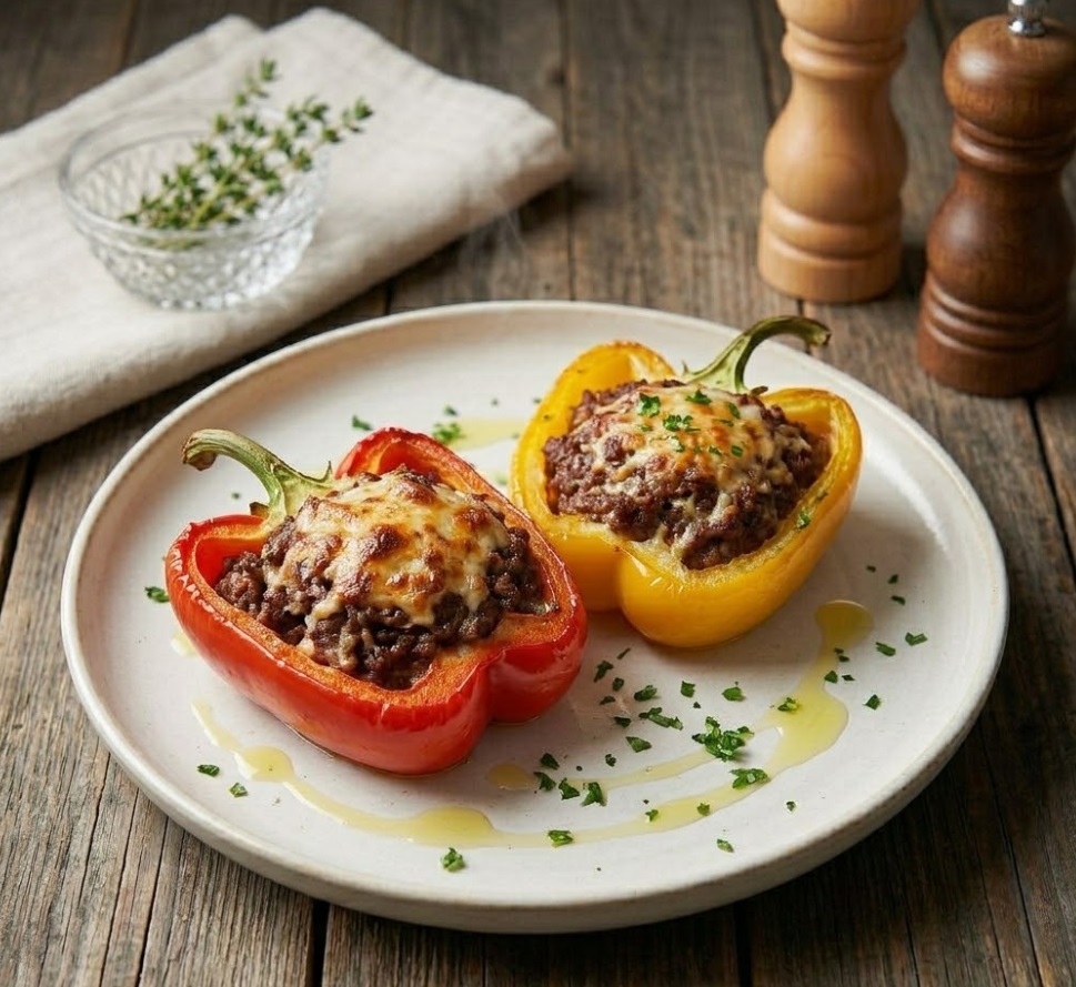 Peperoni Ripieni di Carne (Cotti a Puntino in 25 Minuti)