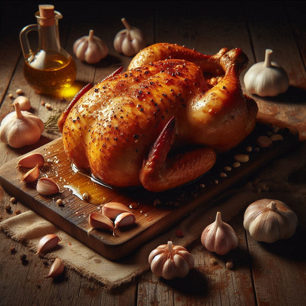 Pollo Intero Arrosto (Croccante Fuori, Morbido Dentro in 50 Min)