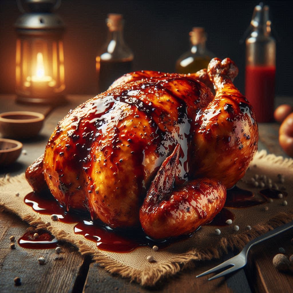 Pollo Intero BBQ (Laccatura Americana Gourmet in 50 Min)