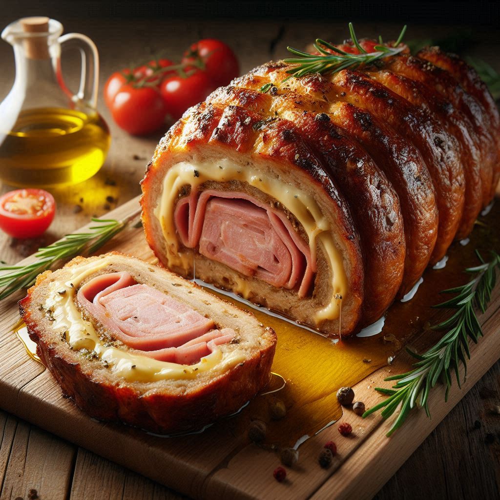 Polpettone Ripieno (Cuore Filante in Friggitrice ad Aria)