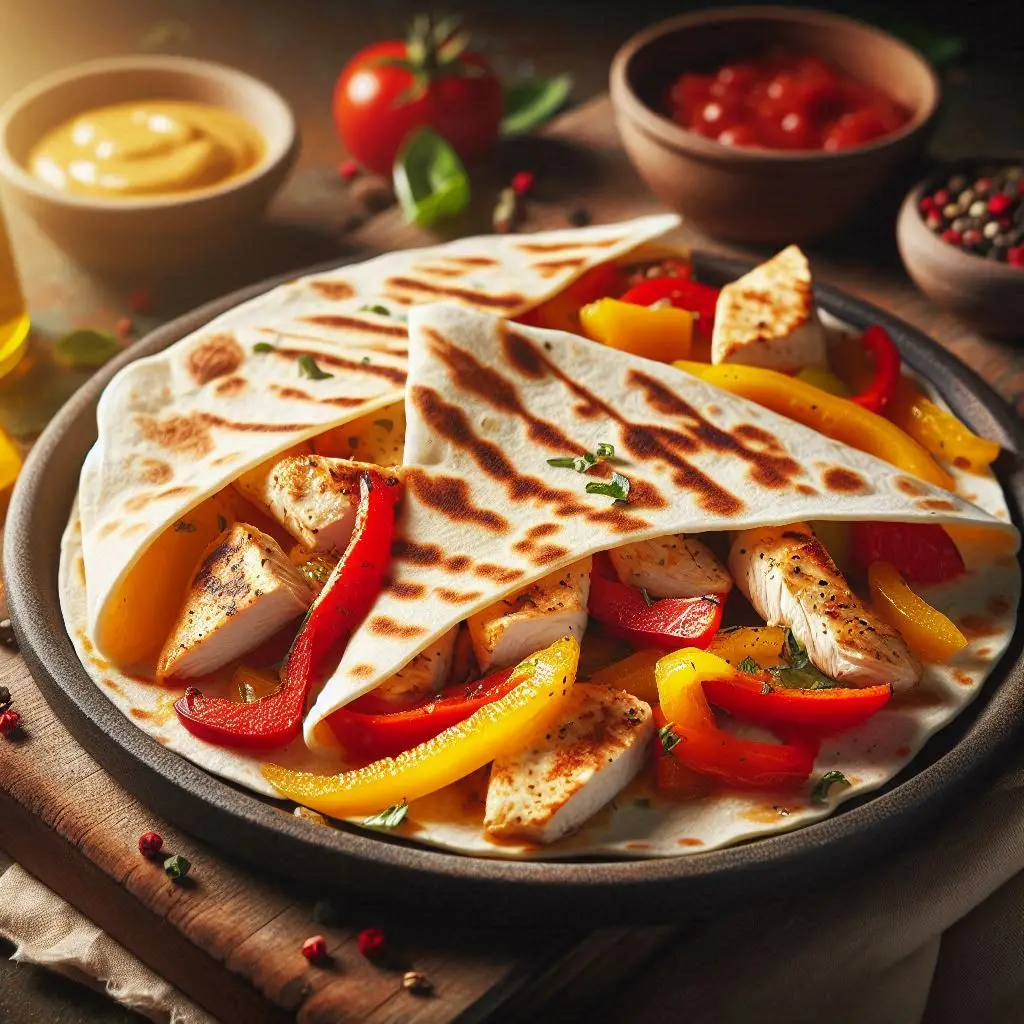 Quesadillas Pollo e Peperoni (Croccanti e Filanti in 15 Min)