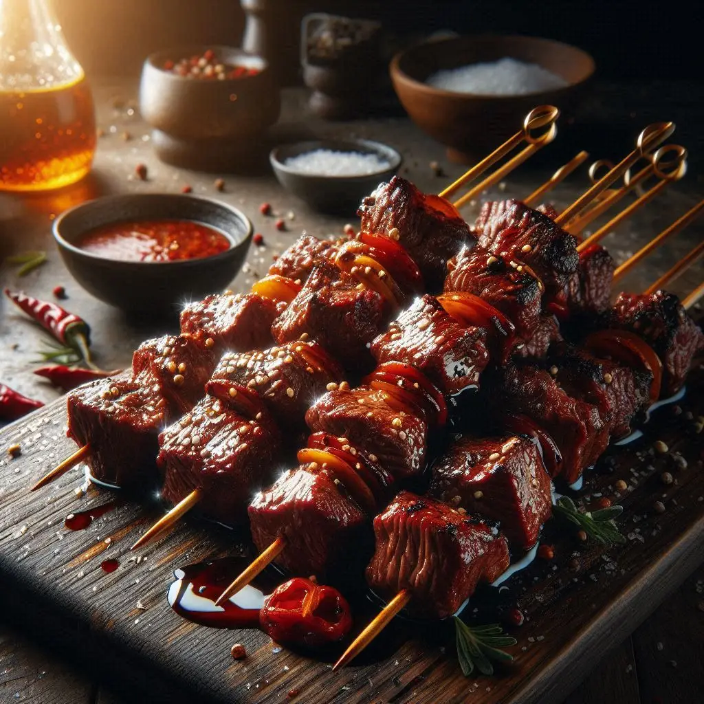 Korean-Style Gochujang Beef Skewers